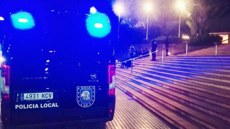 Furgón de la UE-GOIA de la Policía Local de Las Palmas de Gran Canaria