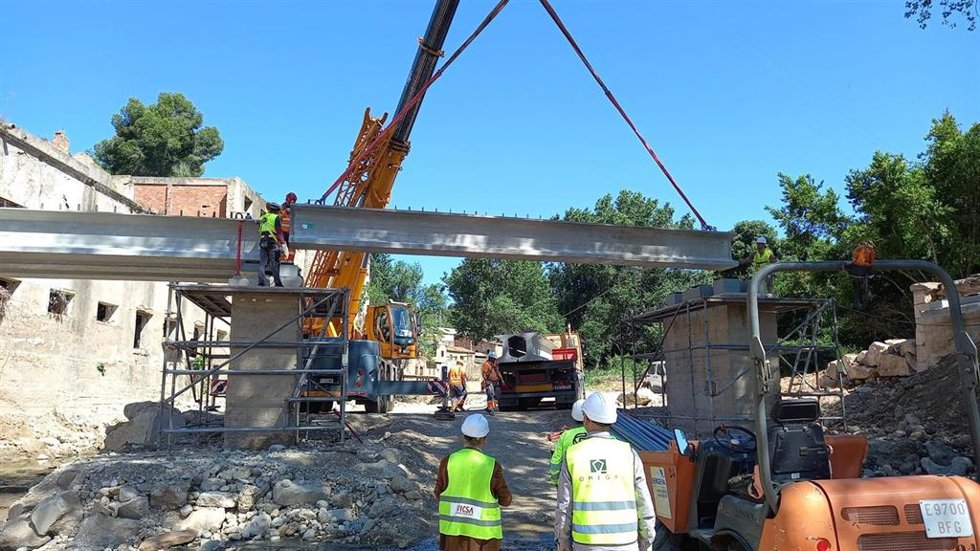 Obras sobre el río Buñol