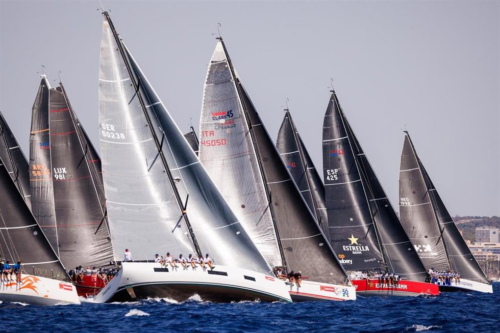 Archivo - La flota de ORC durante la 42 edición de la Copa del Rey MAPFRE de vela
