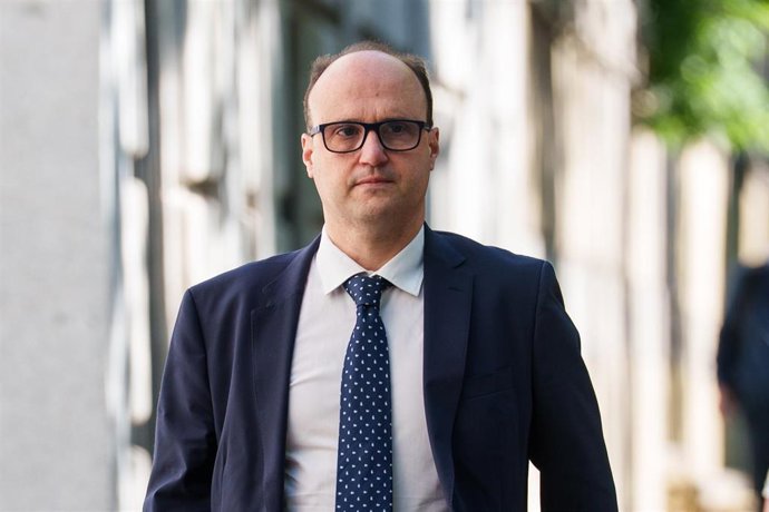 El ex jefe de Gabinete de Reyes Maroto cuando era ministra de Industria, Juan Ignacio Díaz Bidart, a su llegada a declarar por el ‘caso Koldo’ al Tribunal Supremo.