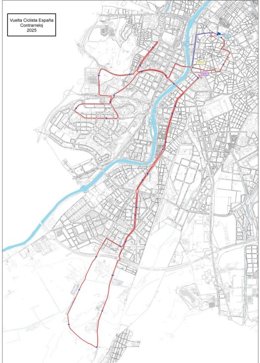 Recorrido de la crono individual en Valladolid.