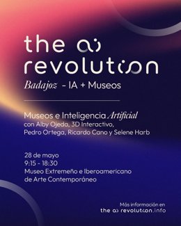 Cartel de la jornada 'Museos e Inteligencia Artificial'