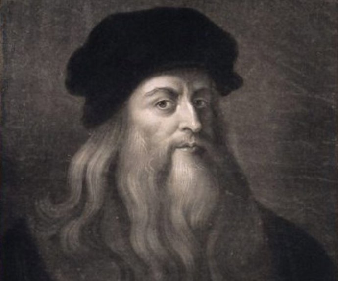 Retrato de Leonardo Da Vinci, obra de C.Townley en 1777