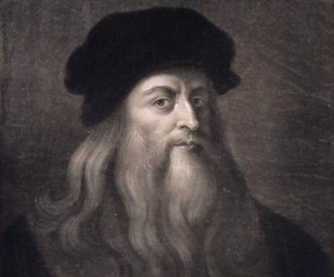 Retrato de Leonardo Da Vinci, obra de C.Townley en 1777