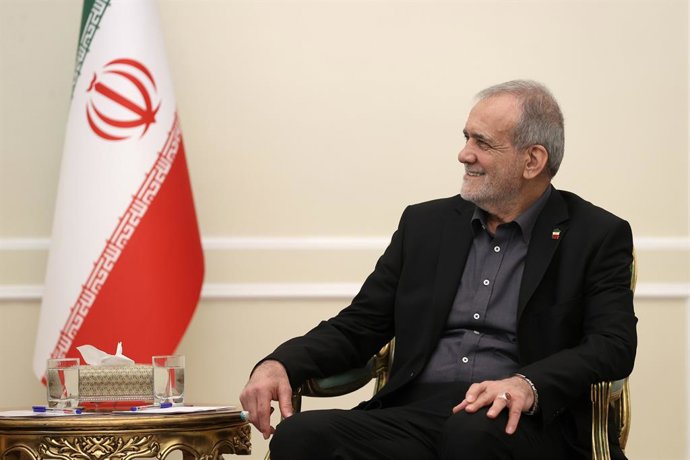 Imagen de archivo del presidente de Irán, Masud Pezeshkian