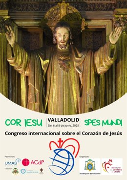 Archivo - Cartel del Congreso sobre el Corazón de Jesús que se celebrará en Valladolid.