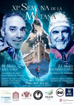 Cartel de la Semana de la Montaña organizada por Toledo Ciudad Europea del Deporte 2025.