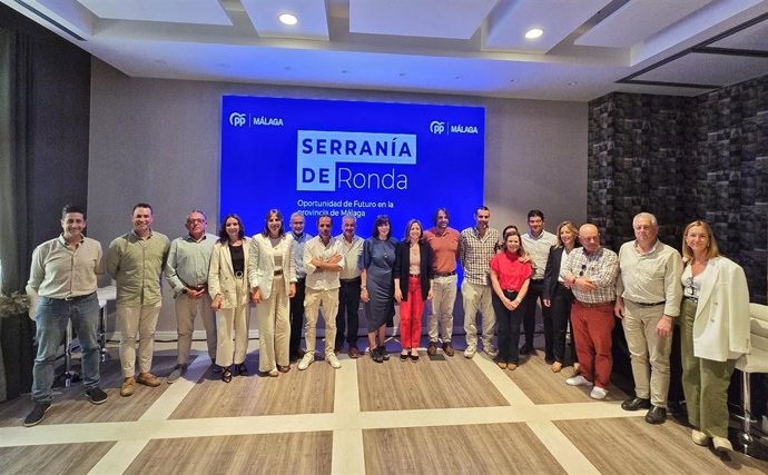 Convención comarcal del PP en la Serranía de Ronda, con la prsidenta Patricia Navarro a la cabeza.