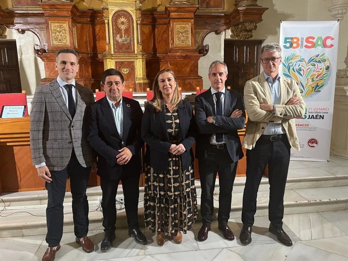 El presidente de la Diputación Provincial de Jaén, Paco Reyes, en la inauguración del 58º Congreso de la Sociedad Andaluza de Cardiología.
