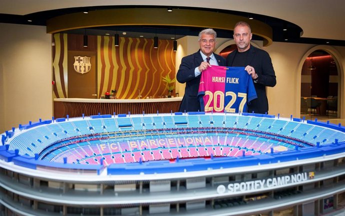 El entrenador del FC Barcelona, Hansi Flick