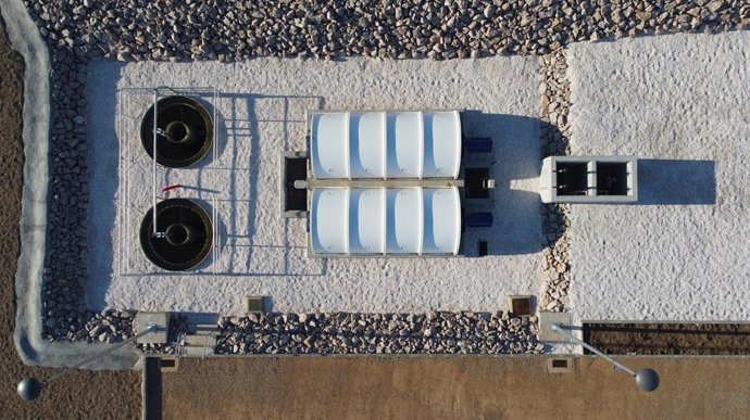 Imagen de la EDAR de Lácara