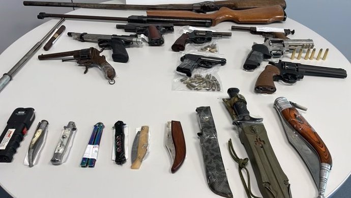 Material intervingut en les detencions a Tàrrega (Lleida)