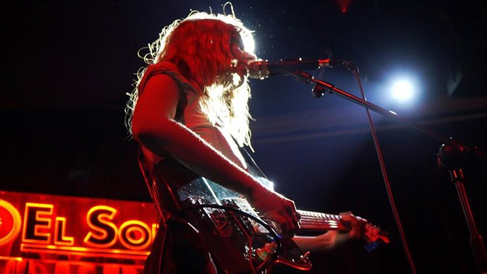 Chica Sobresalto en el evento 'Navarra Music Export' celebrado en la Sala El Sol de Madrid el pasado 8 de abril.