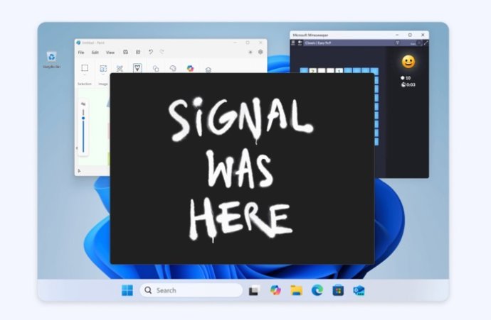 Proteção de captura de tela no Signal Desktop