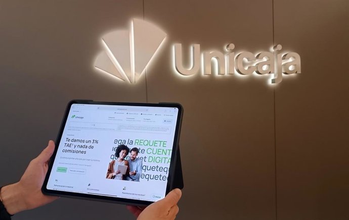 Unicaja lanza una cuenta online con hasta un 3% TAE el primer año para nuevos clientes