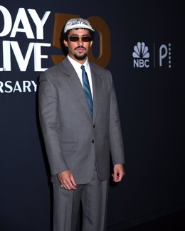 Archivo - February 16, 2025, New York, New York, Unites States: Bad Bunny attends the SNL50: The Anniversary Show at 30 Rockefeller Plaza in New York. February 16, 2025.