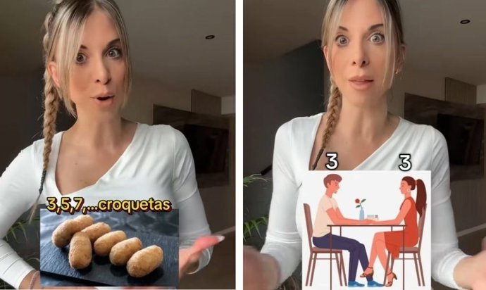 Una profe de mates explica por qué en los bares te ponen un número impar de croquetas: "El bar gana"