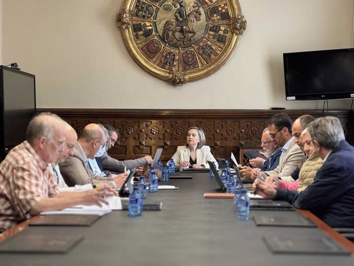 Comisión de Turismo de la Diputación de Soria presidida por Elia Jiménez.