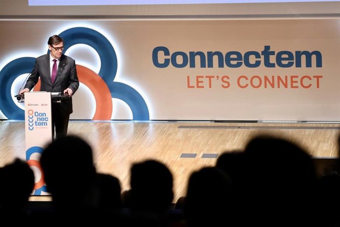 El presidente Salvador Illa, en el encuentro Circom en Barcelona