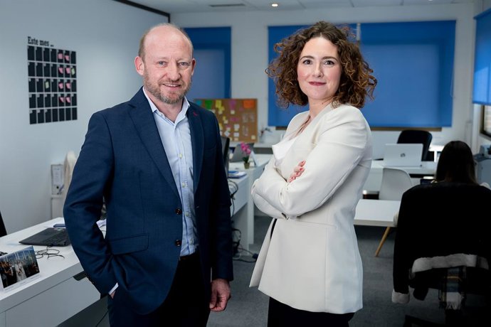 David Segarra y Maria Eugenia Zarabozo, cofundadores de aptaTargets en Madrid