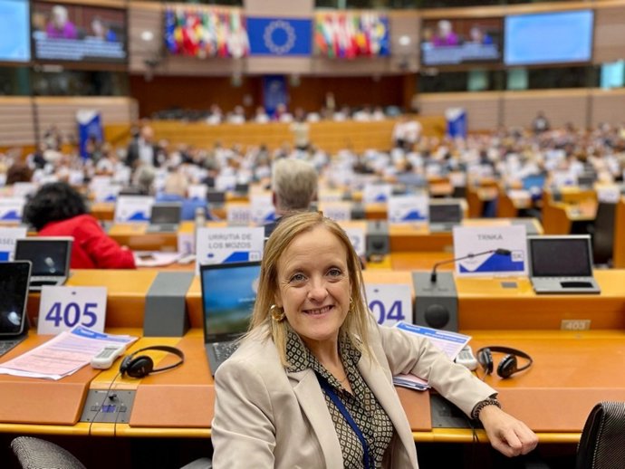 Imagen de archivo de Isabel Urrutia en un pleno del Comité de las Regiones