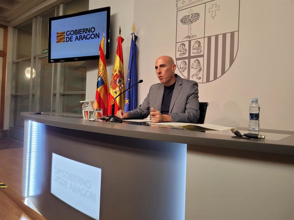 El director general de Carreteras del Gobierno de Aragón, David Sánchez.