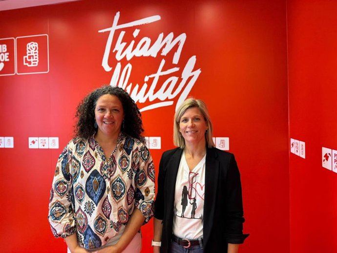 Cladera y Alonso, en la sede del PSIB.