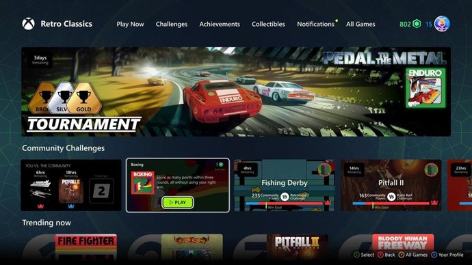 Retro Classics en game Pass