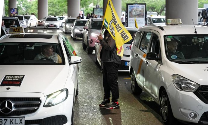 Taxistas en Sevilla