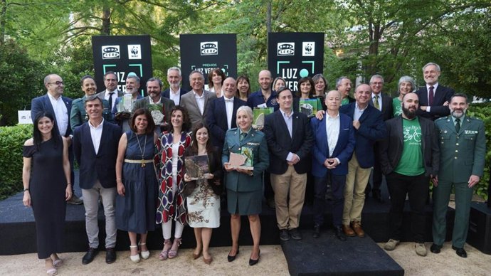 Entrega de los Premios Luz Verde, una iniciativa de Onda Cero y WWF que reconoce el trabajo de personas, organizaciones e instituciones que lideran proyectos ejemplares en sostenibilidad, restauración ambiental y lucha contra el cambio climático.