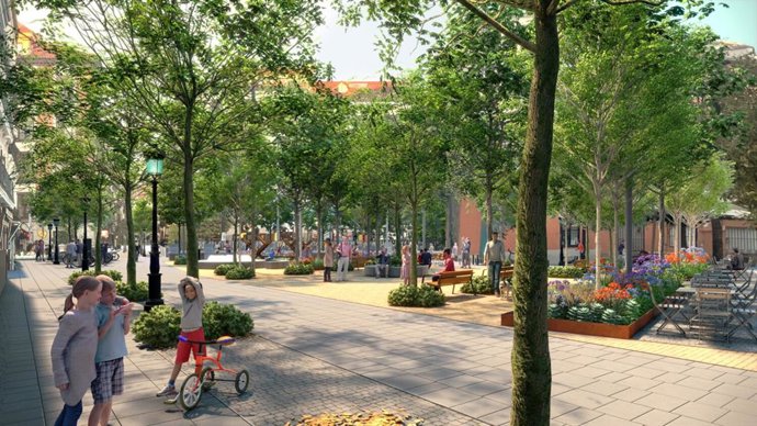 La céntrica Plaza del Rastrillo se remodelará con nuevo pavimento, mejor iluminación y la plantación de 69 árboles