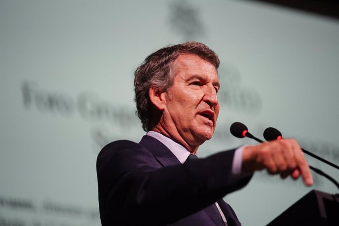 El president del PP, Alberto Núñez Feijóo