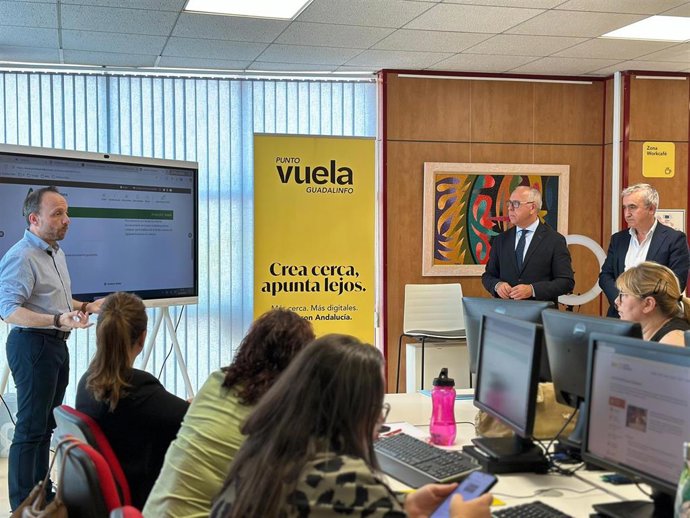 Acto celebrado en el Punto Vuela de Mengíbar.