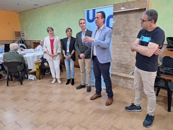 El subdelegado del Gobierno en Almería, José María Martín, durante su intervención en la apertura de la VII Jornada 'Almanzora Comparte. Hackathon', celebrada en Bacares (Almería).
