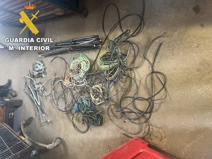 Material intervenido en la operación