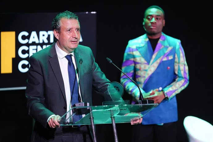 El presidente de la Diputación de Sevilla, Javier Fernández inaugura las jornadas de periodismo "In Situ". A 22 de mayo de 2025 en Sevilla, Andalucía (España). El Cartuja Center CITE de Sevilla acoge la inauguración de las jornadas de periodismo y comunic