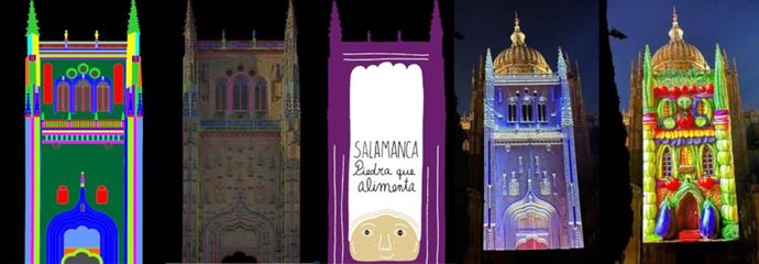 Montaje sobre el videomapping.