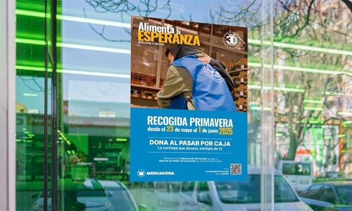 Mercadona colabora con el Banco de Alimentos en la recogida de primavera.