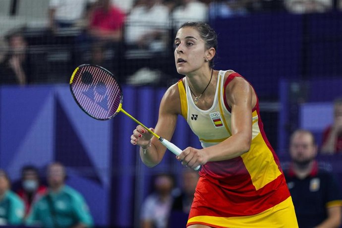 Archivo - La jugadora de bádminton Carolina Marín. 