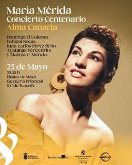 Santa Cruz de Tenerife acoge este domingo un concierto homenaje a la cantante canaria María Mérida