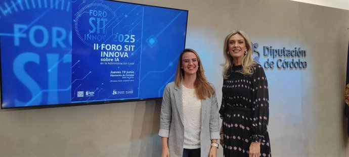 Sara Alguacil y Carmen Parra, en la presentación del II Foro SIT Innova.