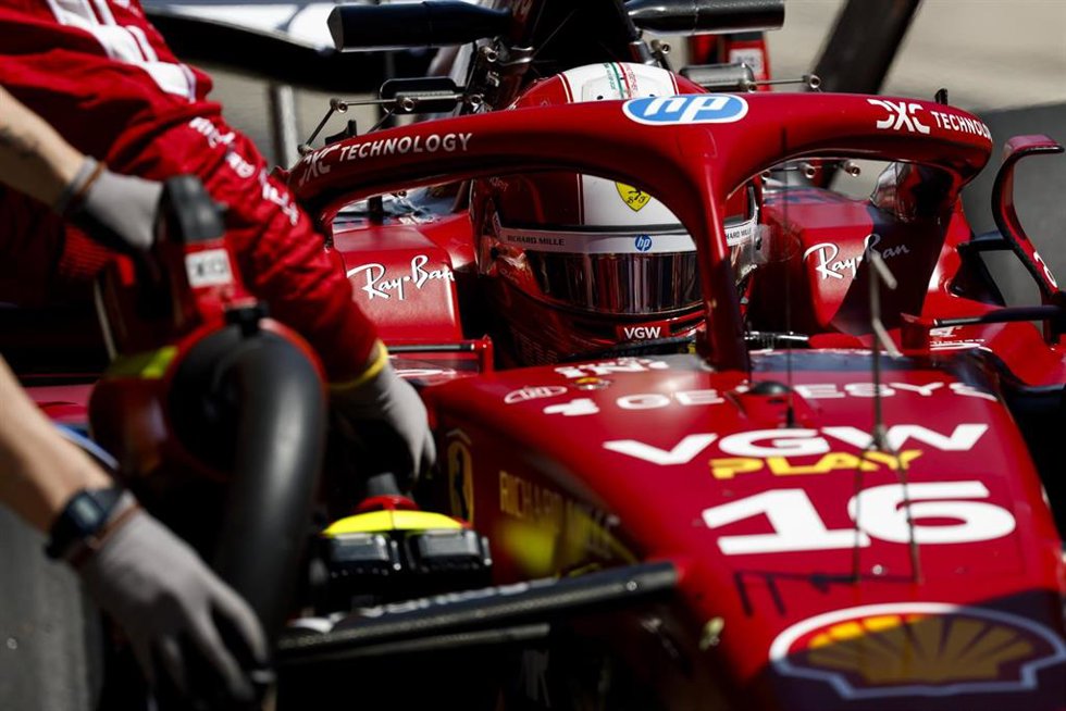 El piloto monegasco de Ferrari, Charles Leclerc.