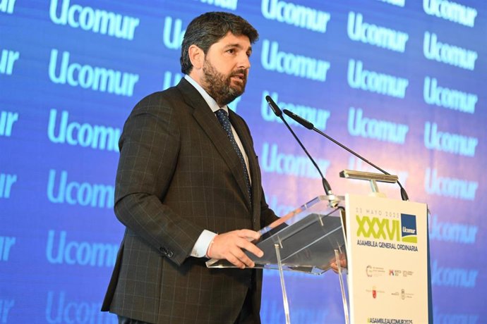 López Miras dio a conocer este inminente apoyo económico durante la clausura de la XXXVI Asamblea General Ordinaria de la Unión de Cooperativas de Trabajo Asociado de la Región de Murcia (Ucomur).