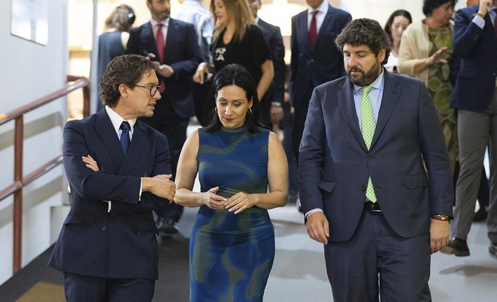 El presidente regional en la inauguración de la anterior edición de la FMY
