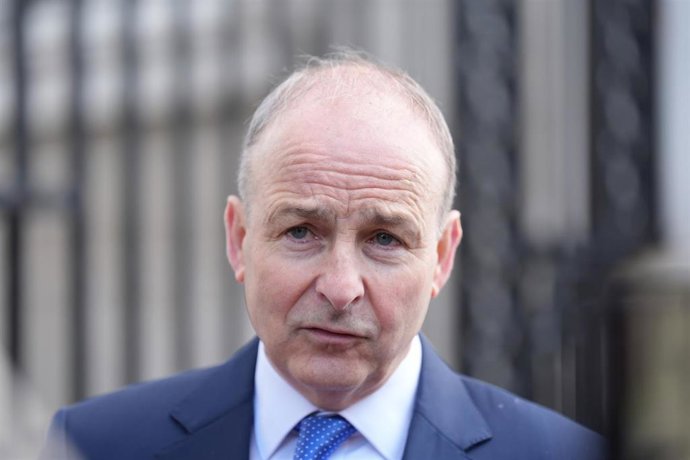 Archivo - Micheál Martin, primer ministro de Irlanda
