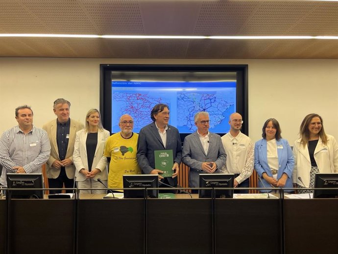 Representantes de la España Vaciada en el Congreso.