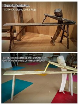 Exposición en la UPL de trabajos de los talleres de fotografía y labra de madera