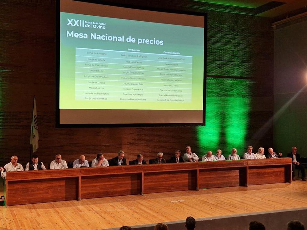 El consejero de Agricultura, Ganadería y Alimentación del Gobierno de Aragón, Javier Rincón, en la XXII Mesa Nacional del Ovino.