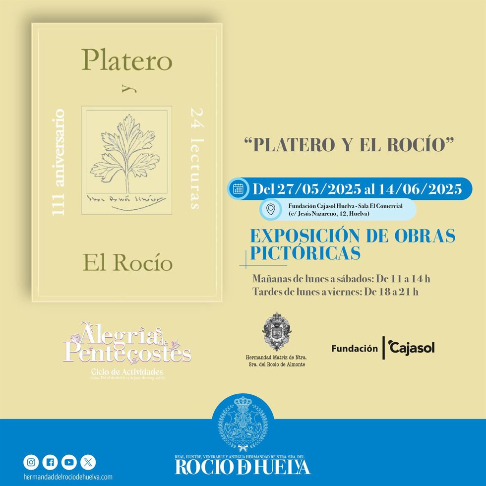 Cartel de la exposición 'Platero y El Rocío'.