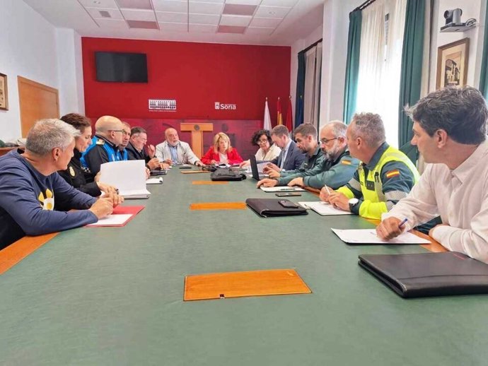 Reunión de la Junta Local de Seguridad de Soria.